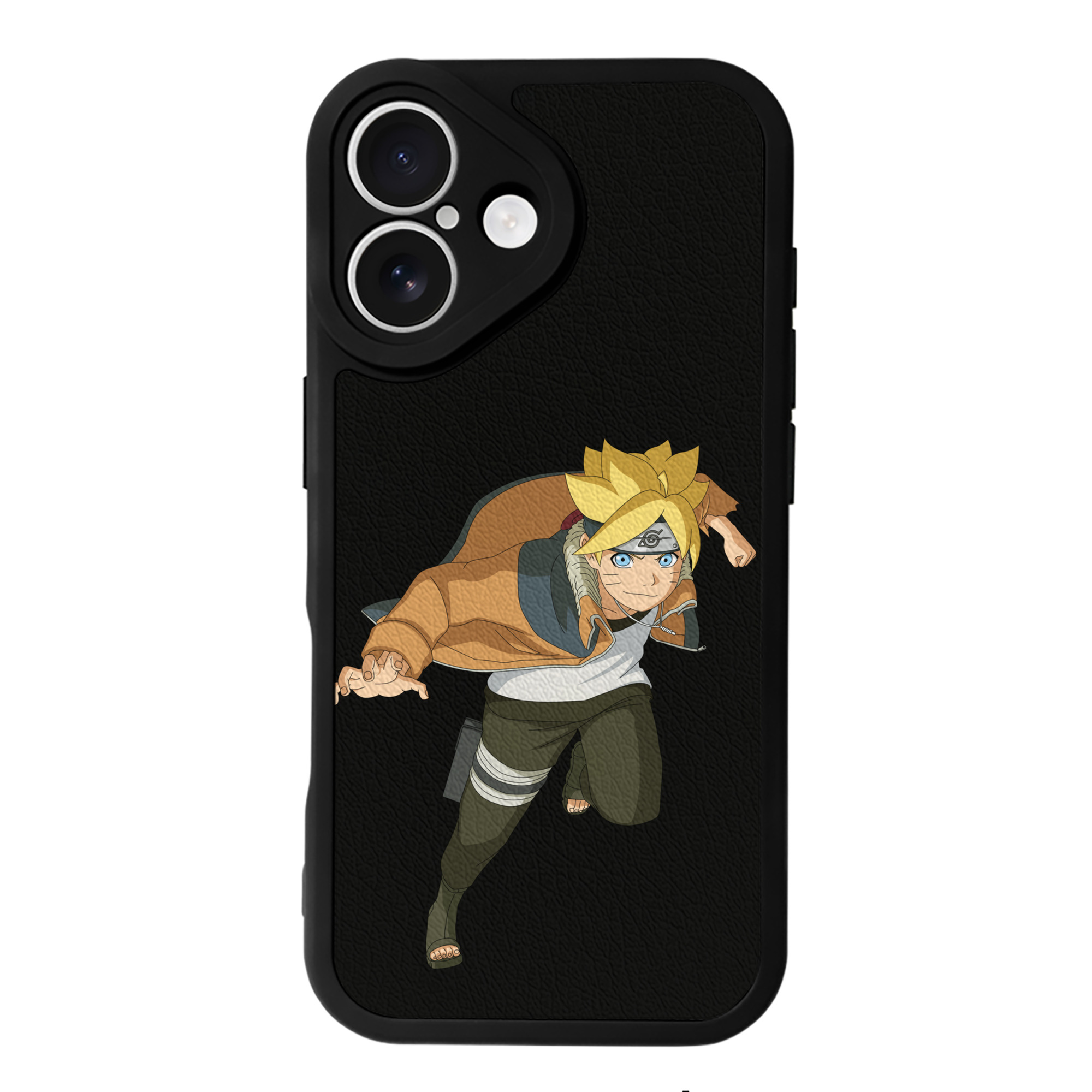 （画像用） NARUTO -ナルト- うずまき ナルト Uzumaki Naruto 【iPhone 16シリーズ対応】シリコンスマホケース（レザー調） 材質：シリコン
